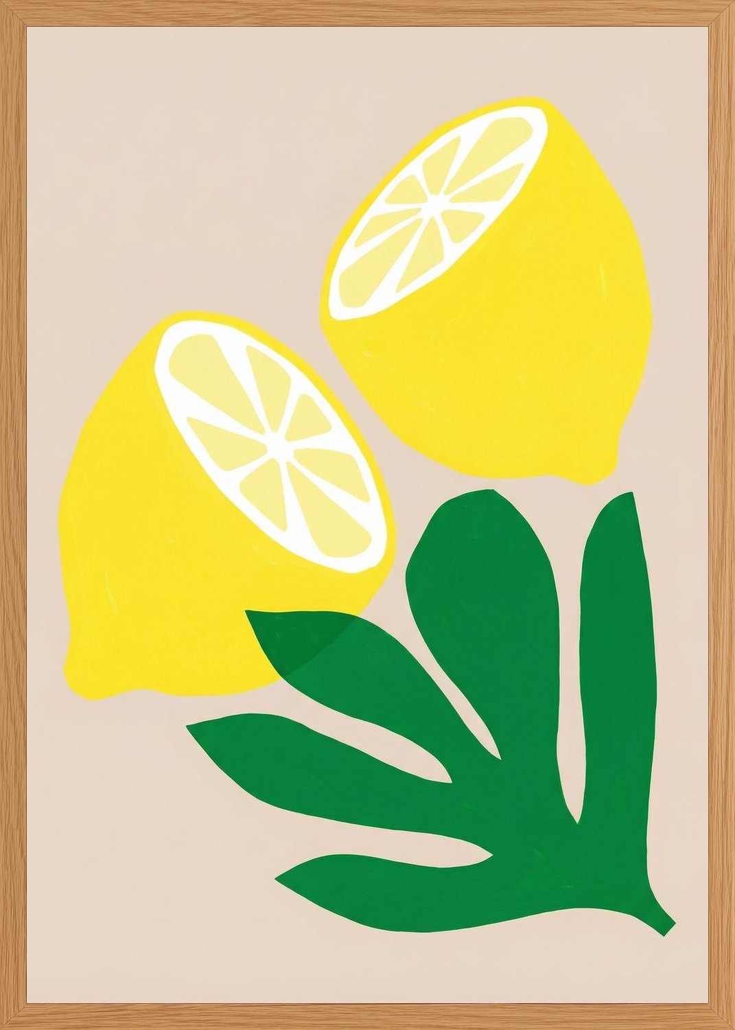 Poster in oak frame