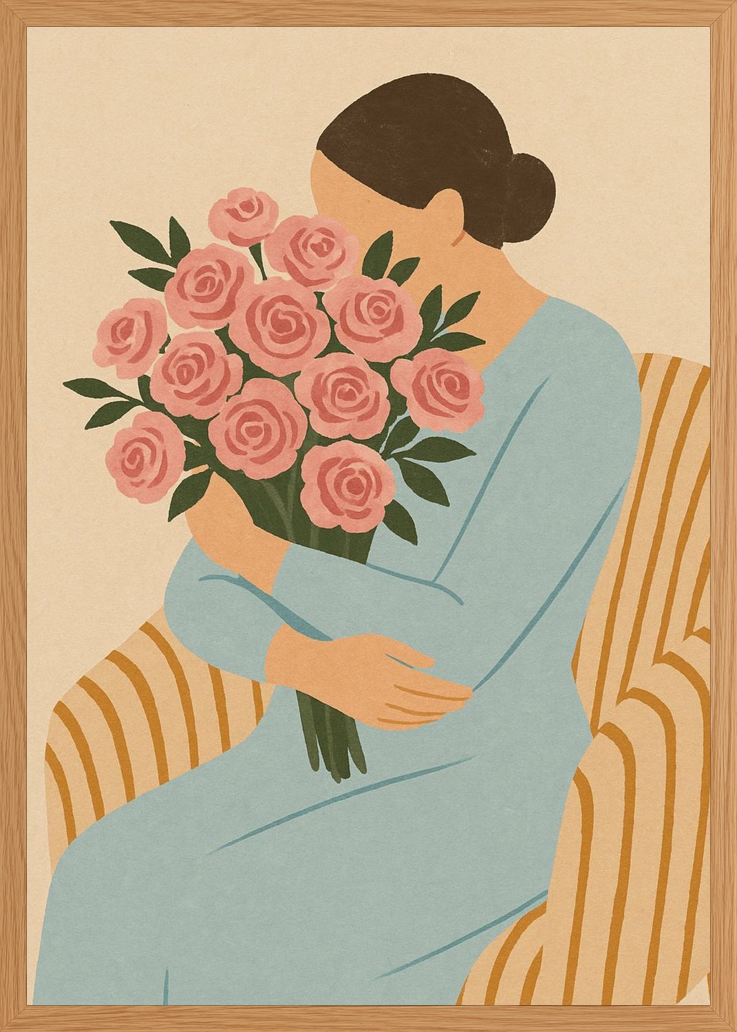 Poster in oak frame