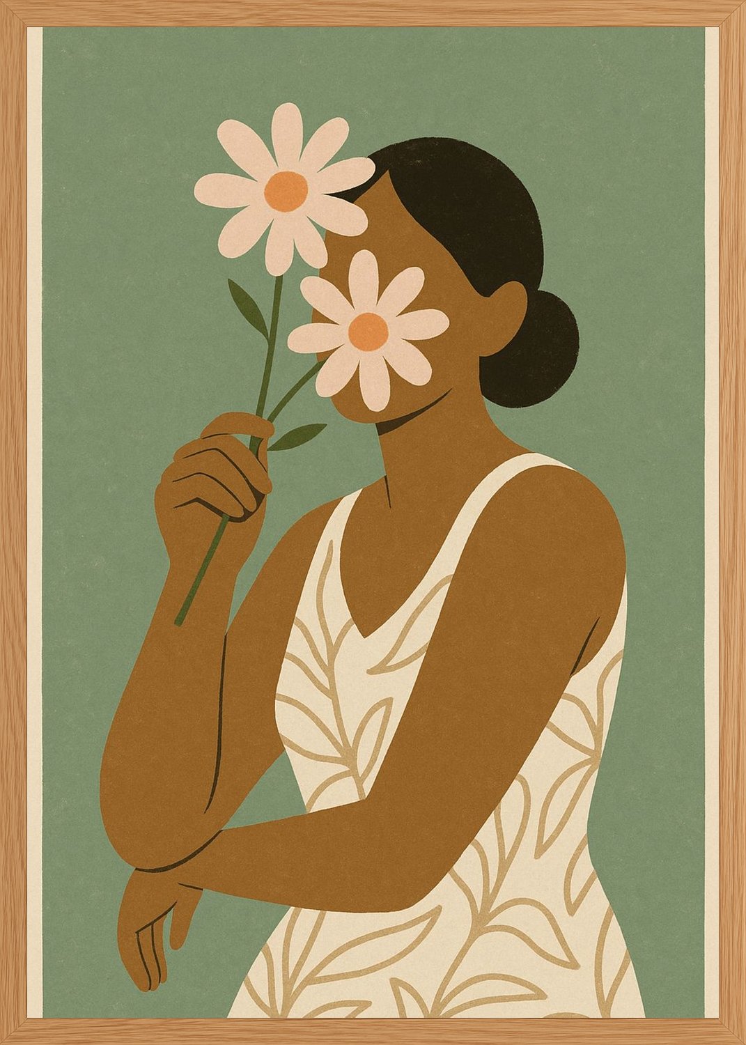 Poster in oak frame