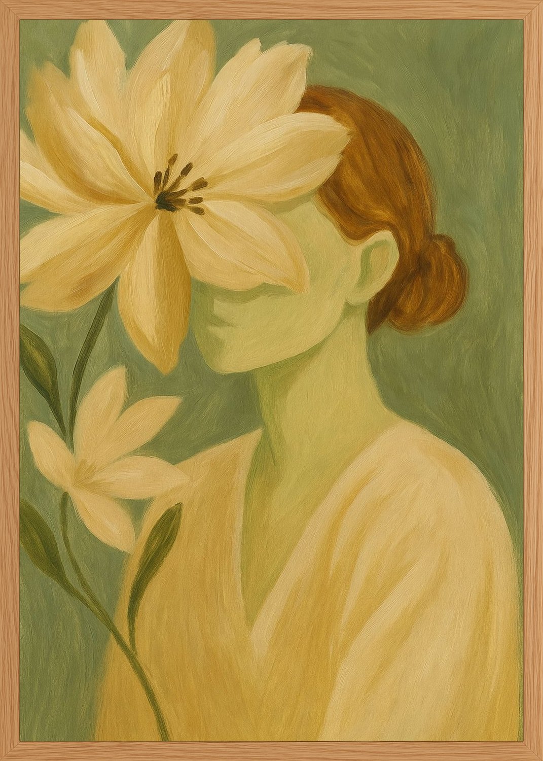 Poster in oak frame