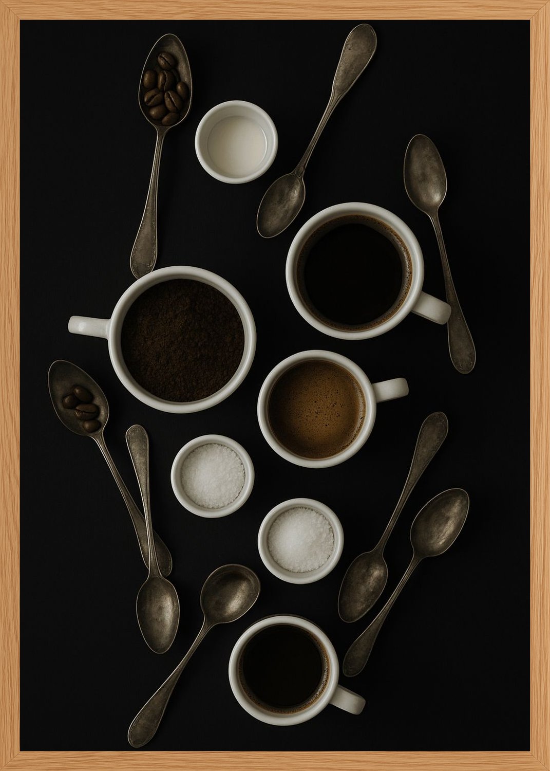 Poster in oak frame