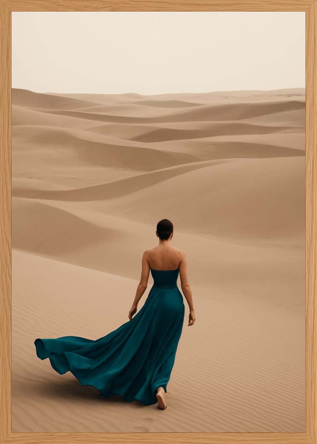 Poster in oak frame