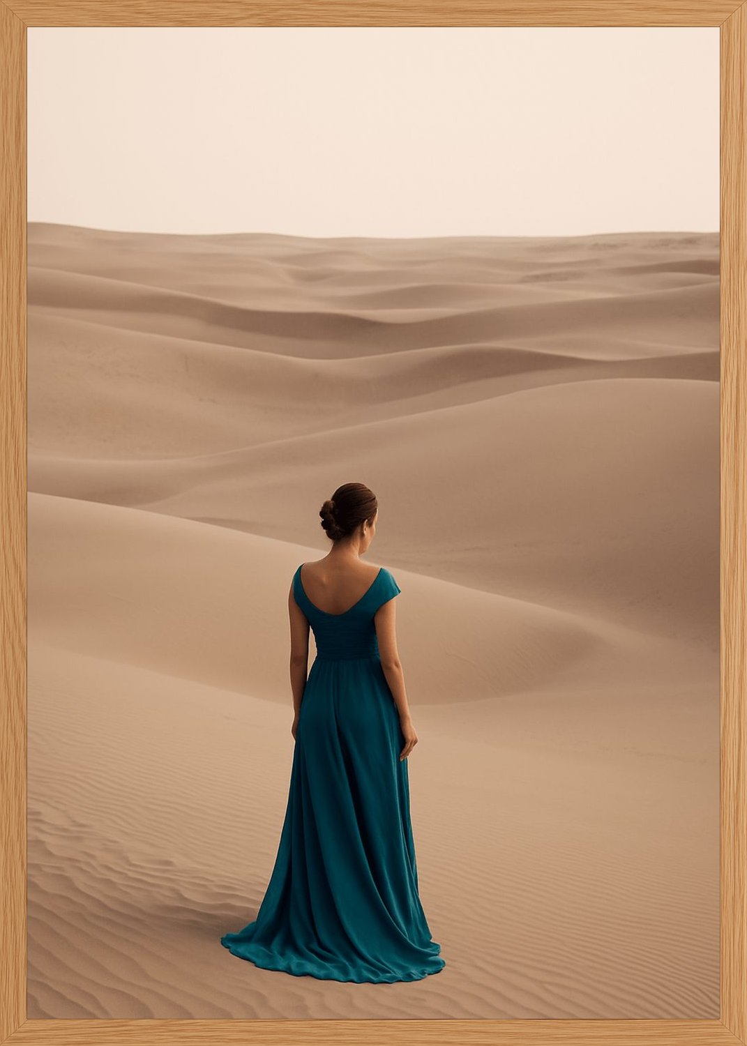 Poster in oak frame