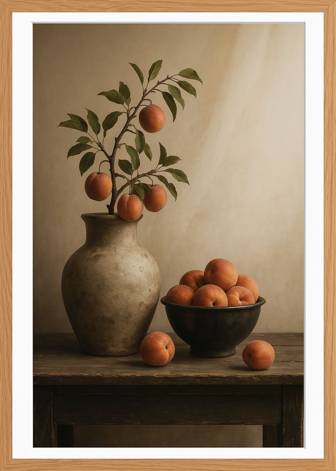 Poster in oak frame