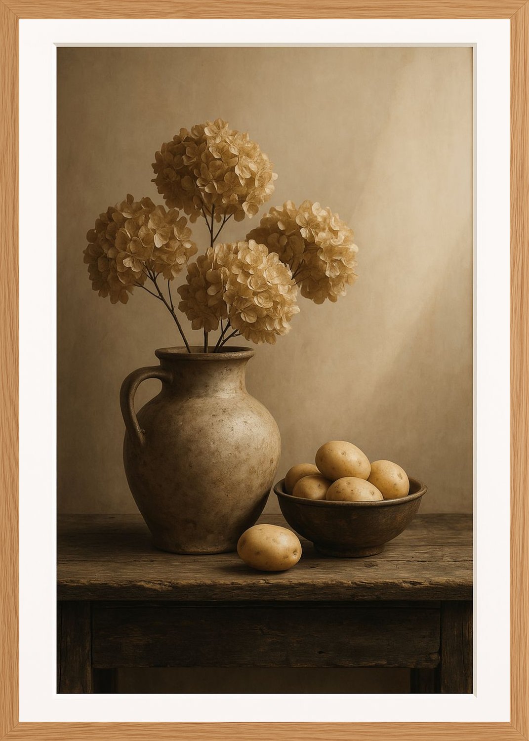Poster in oak frame