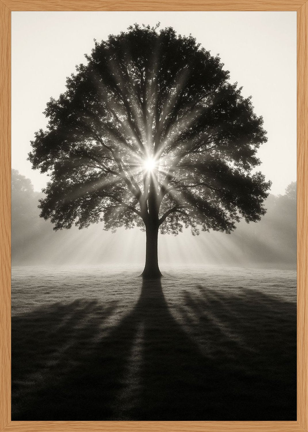 Poster in oak frame