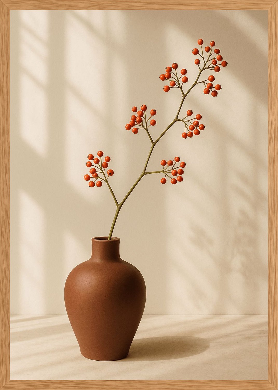 Poster in oak frame