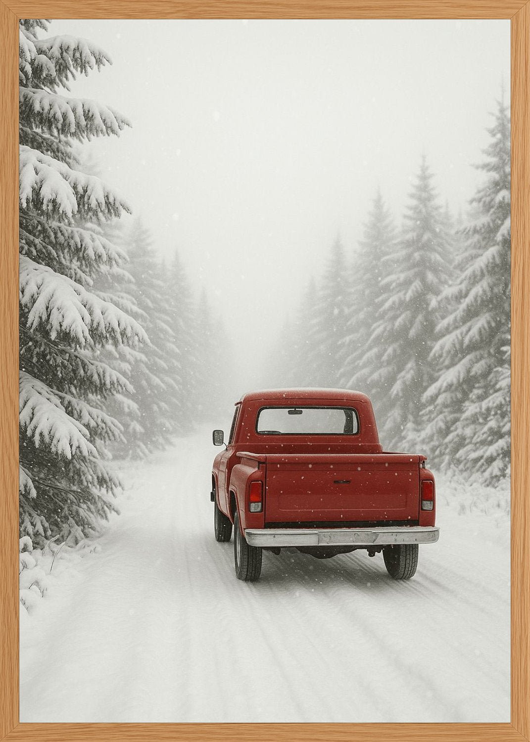 Poster in oak frame