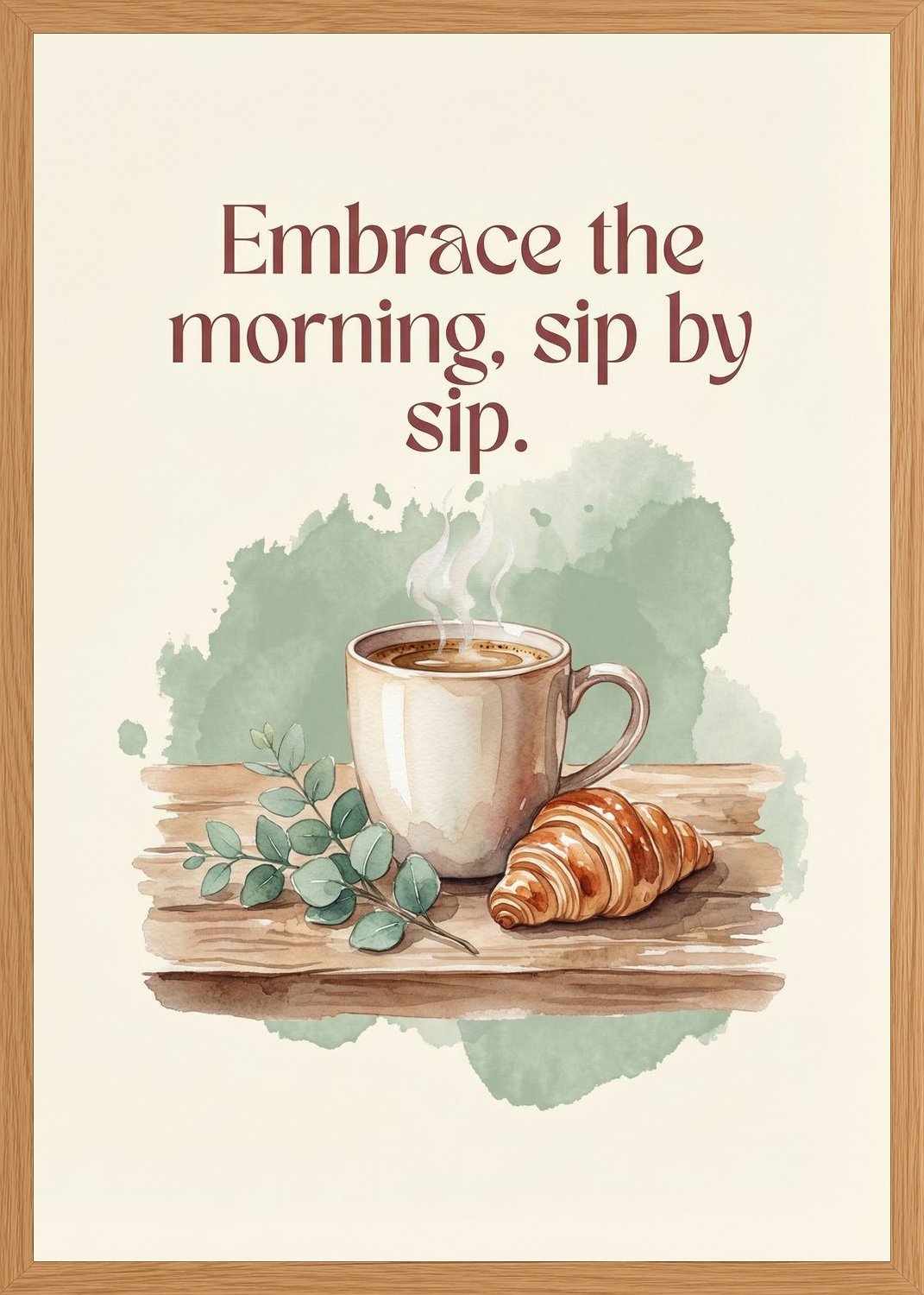 Poster in oak frame