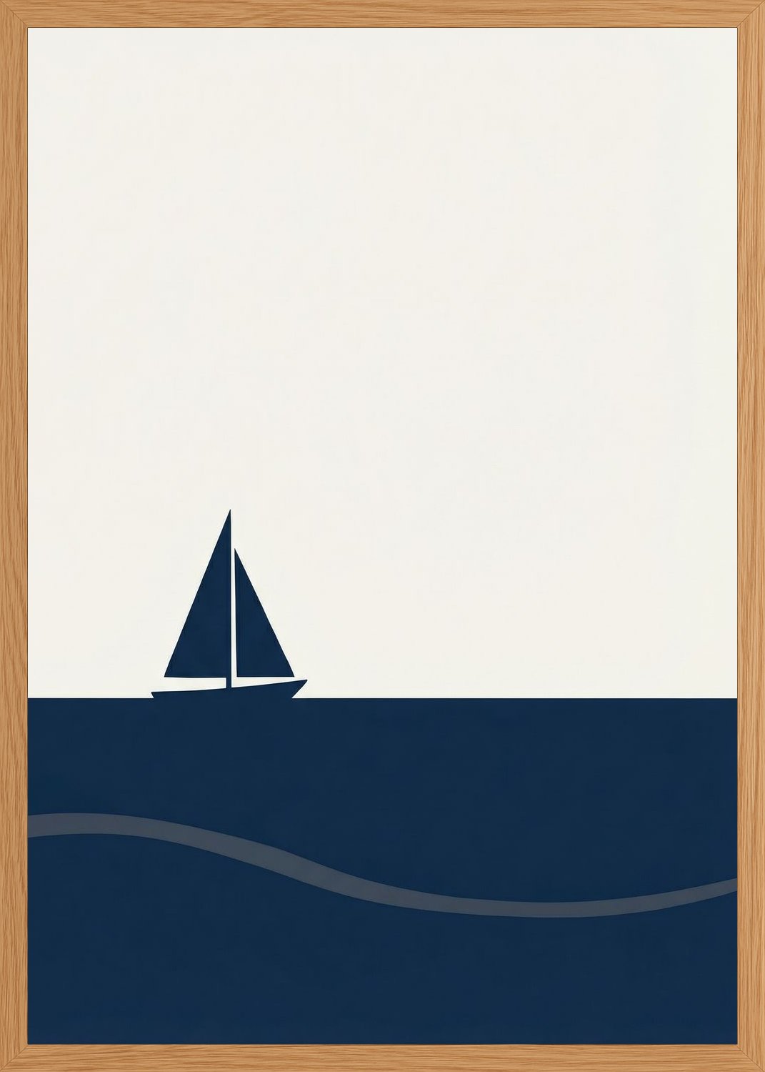 Poster in oak frame
