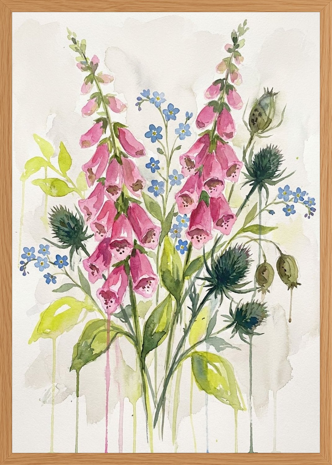Poster in oak frame
