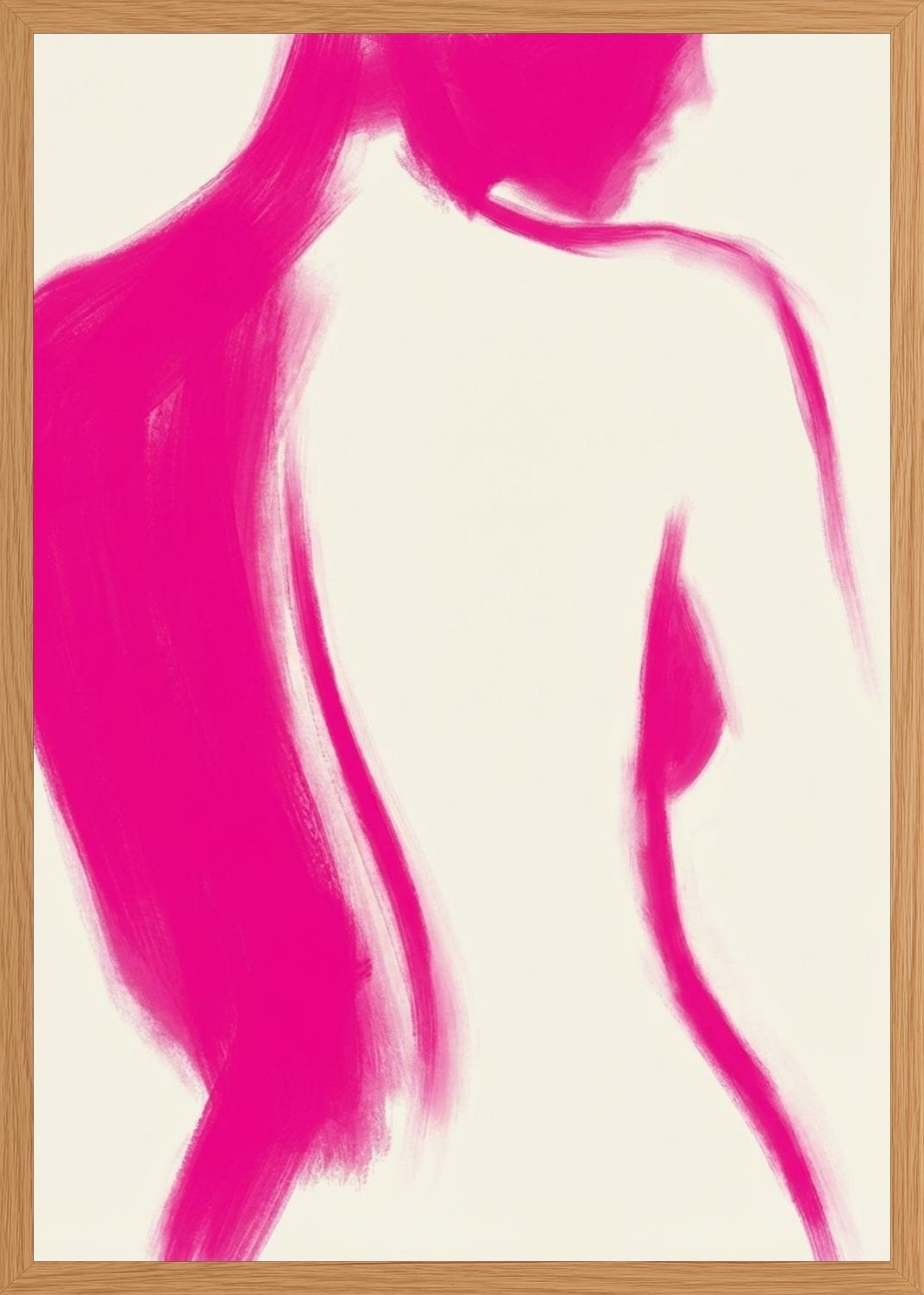 Poster in oak frame