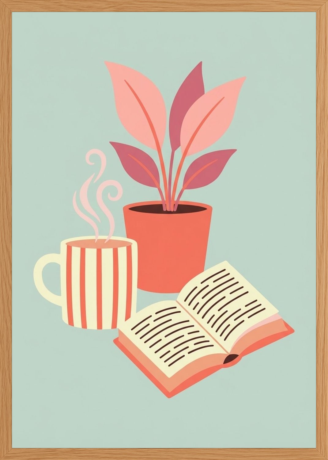 Poster in oak frame