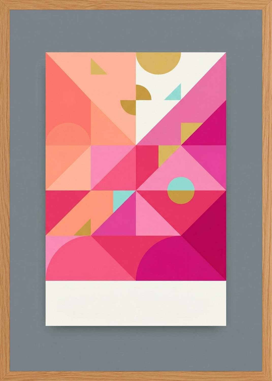 Poster in oak frame