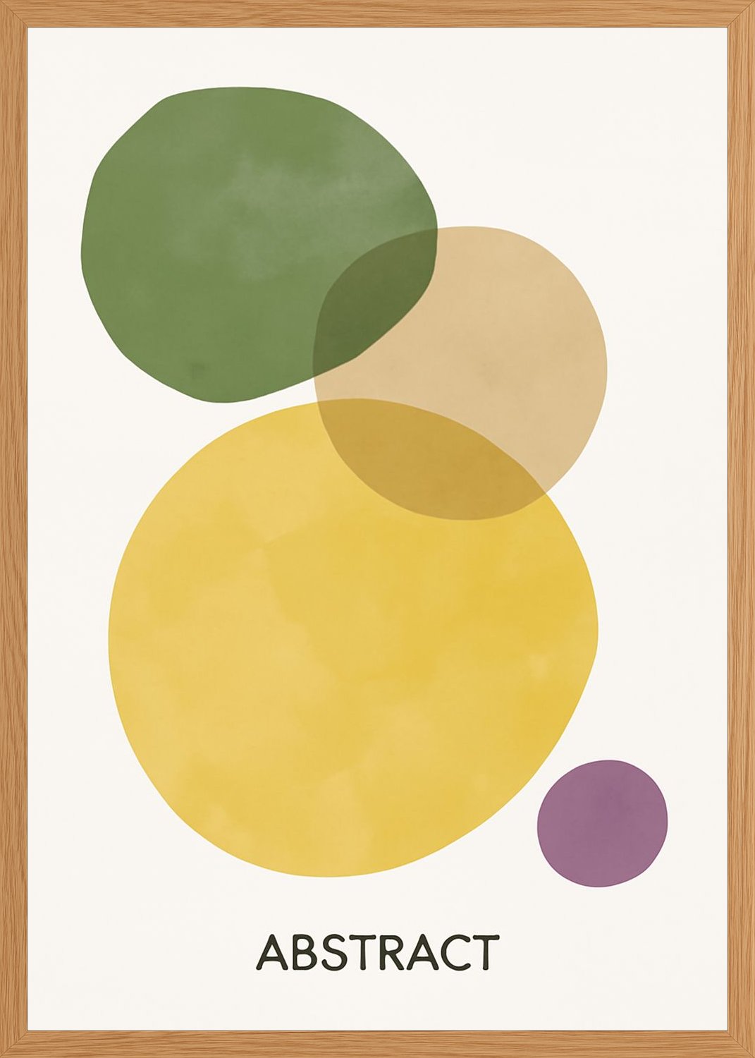 Poster in oak frame