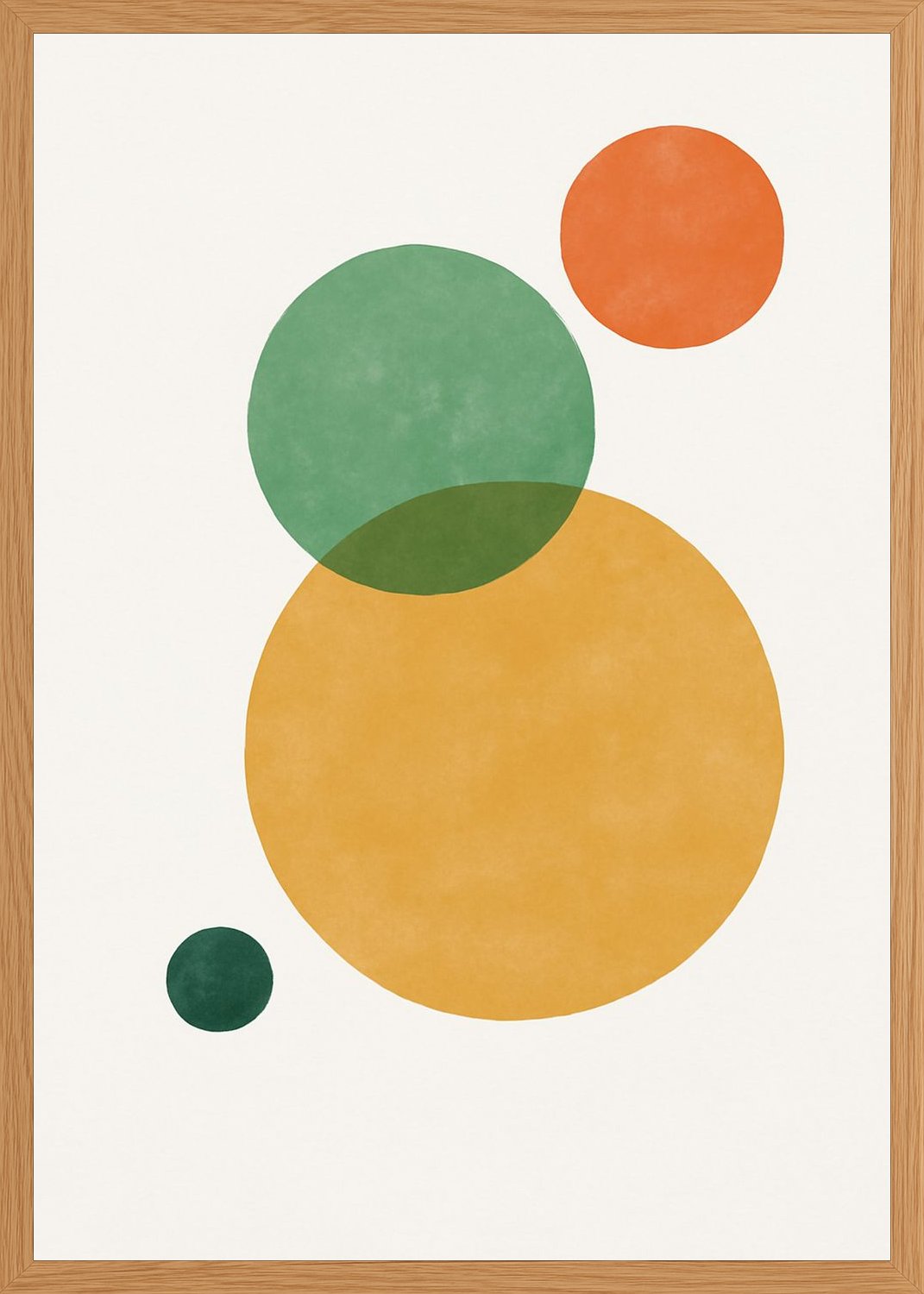 Poster in oak frame