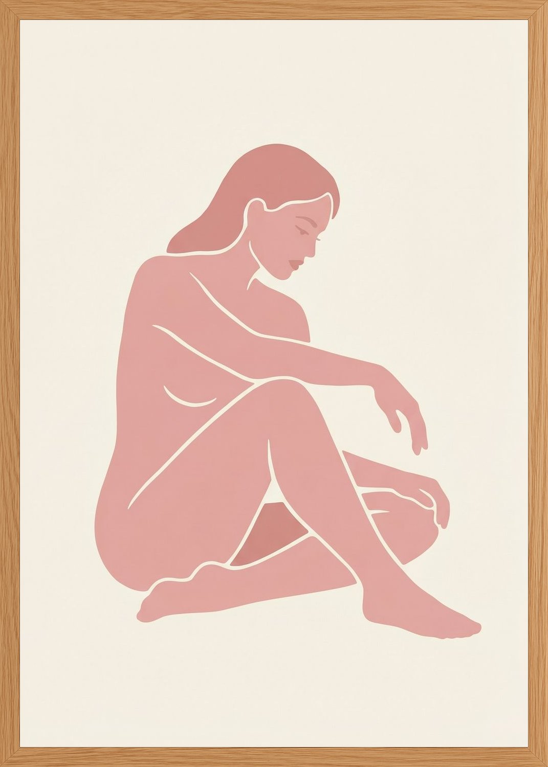 Poster in oak frame