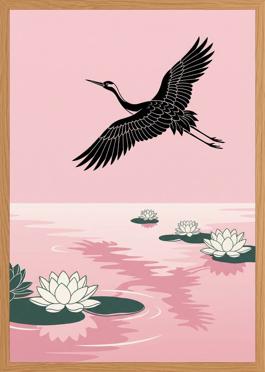 Poster in oak frame
