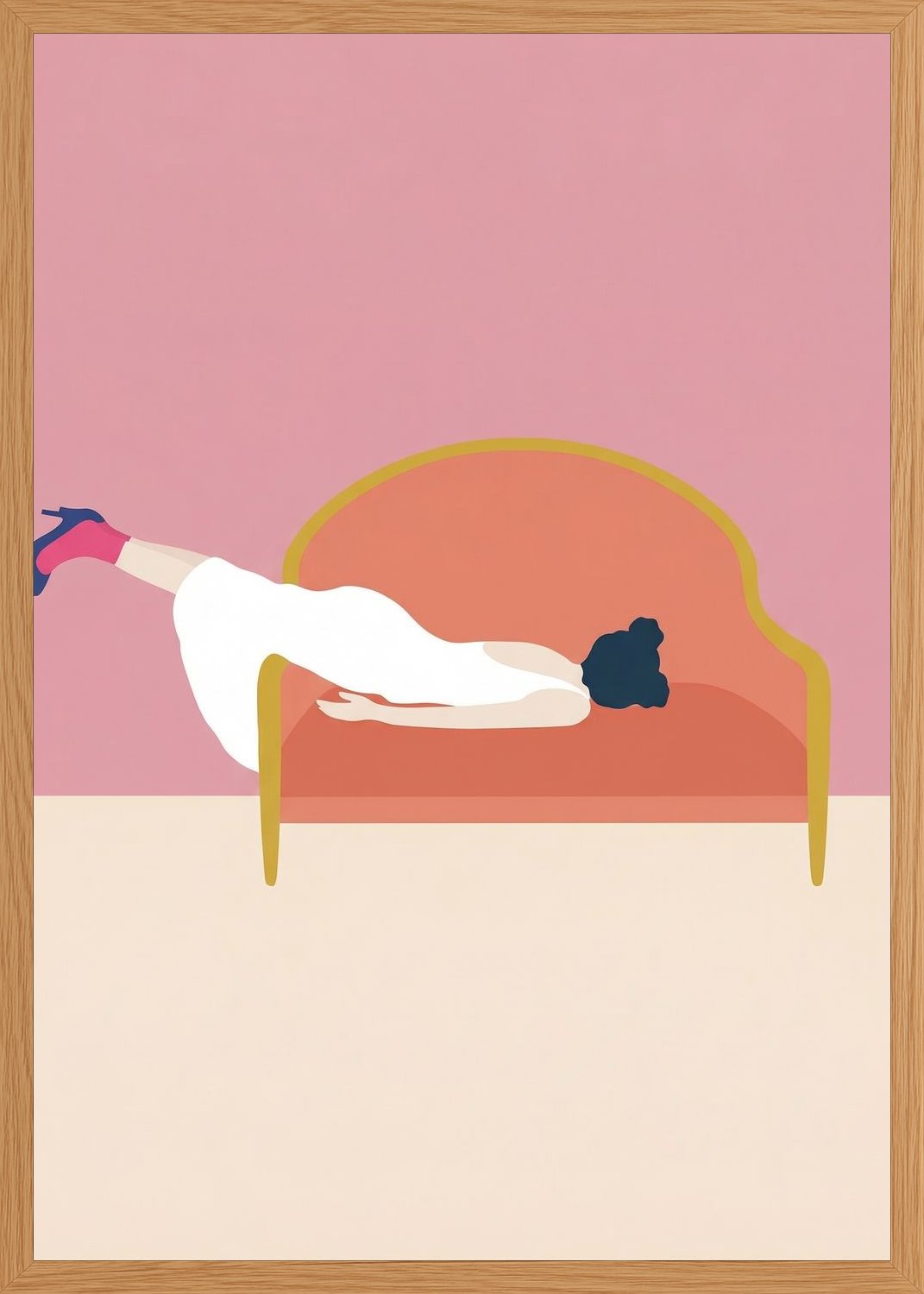 Poster in oak frame