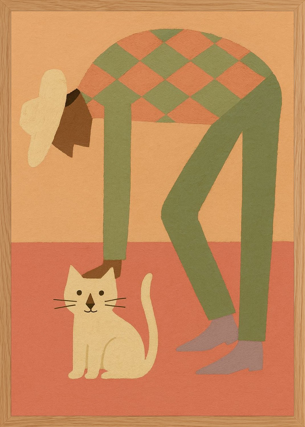 Poster in oak frame