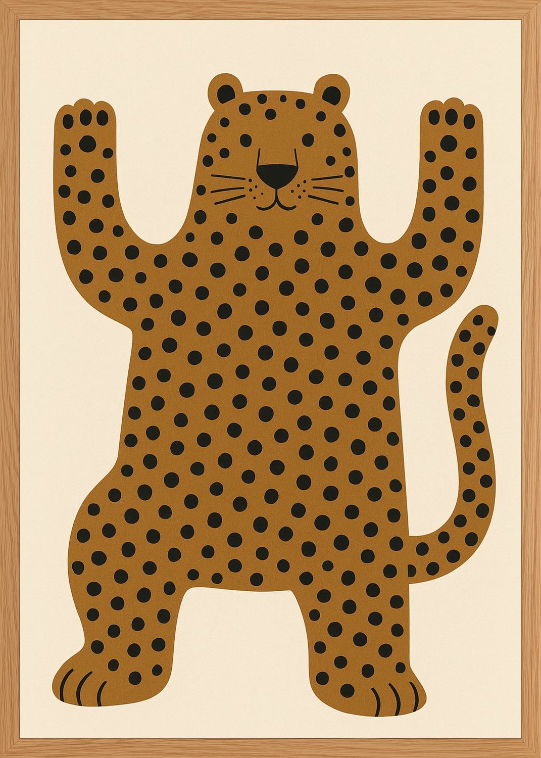 Poster in oak frame