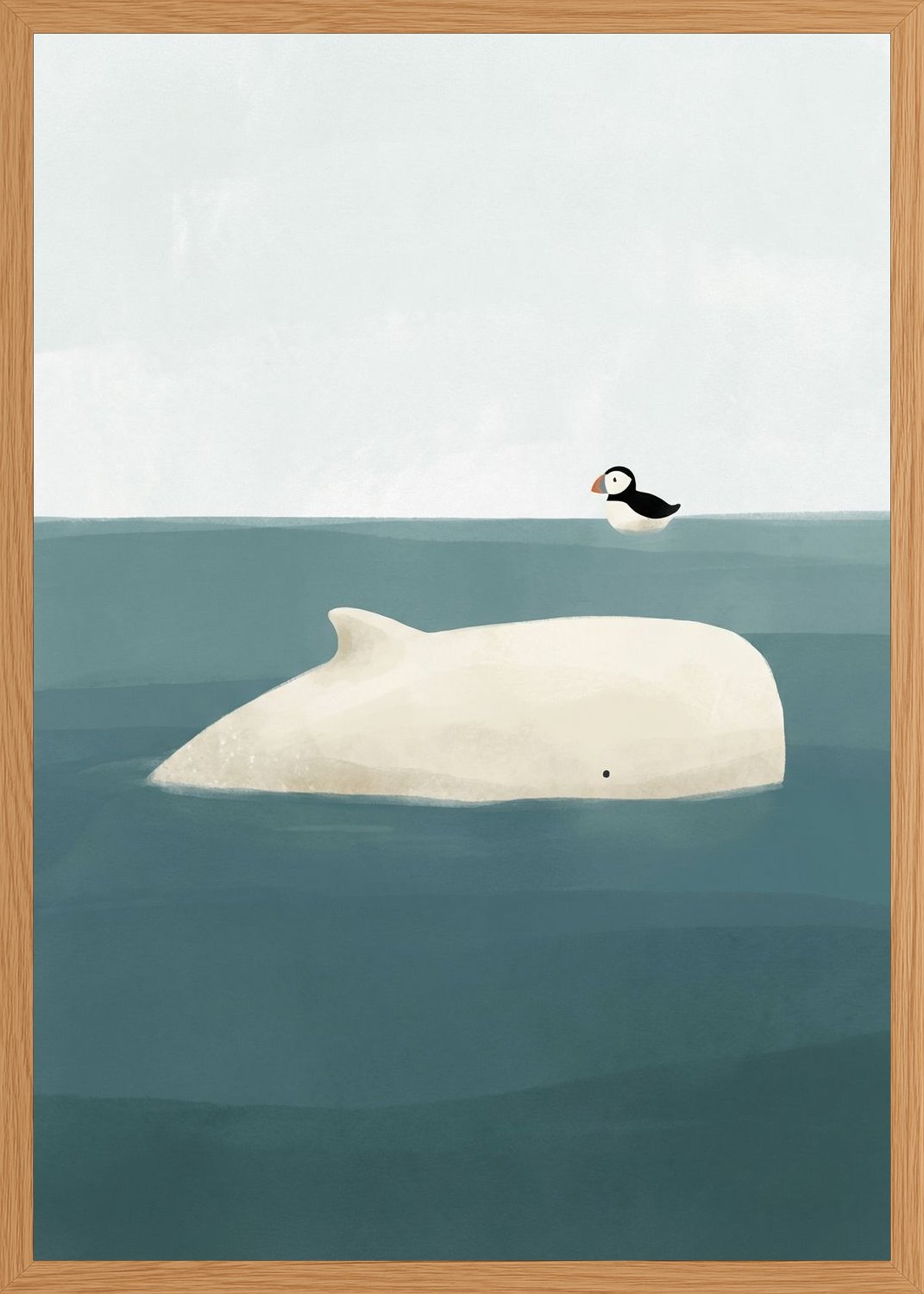 Poster in oak frame