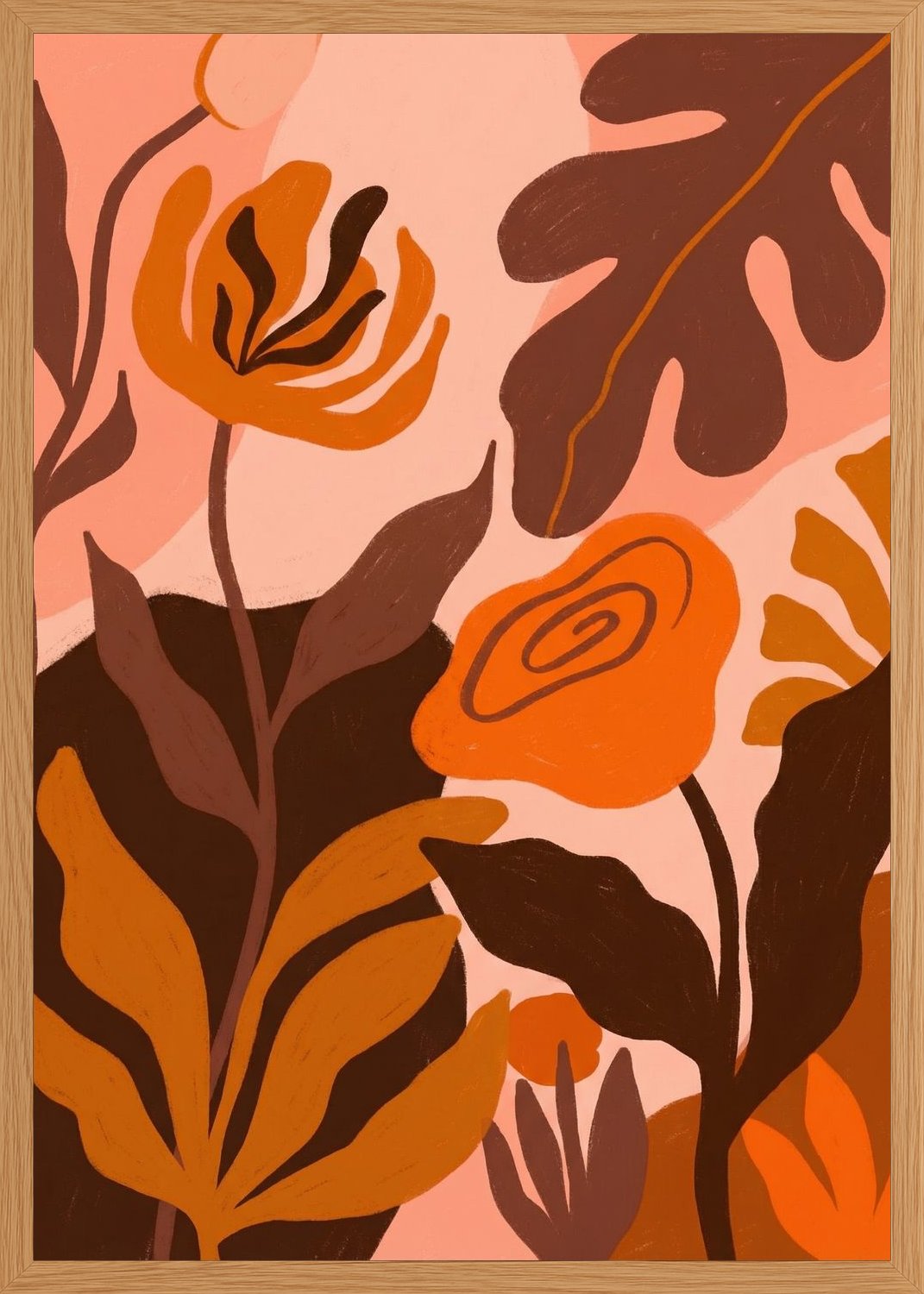 Poster in oak frame