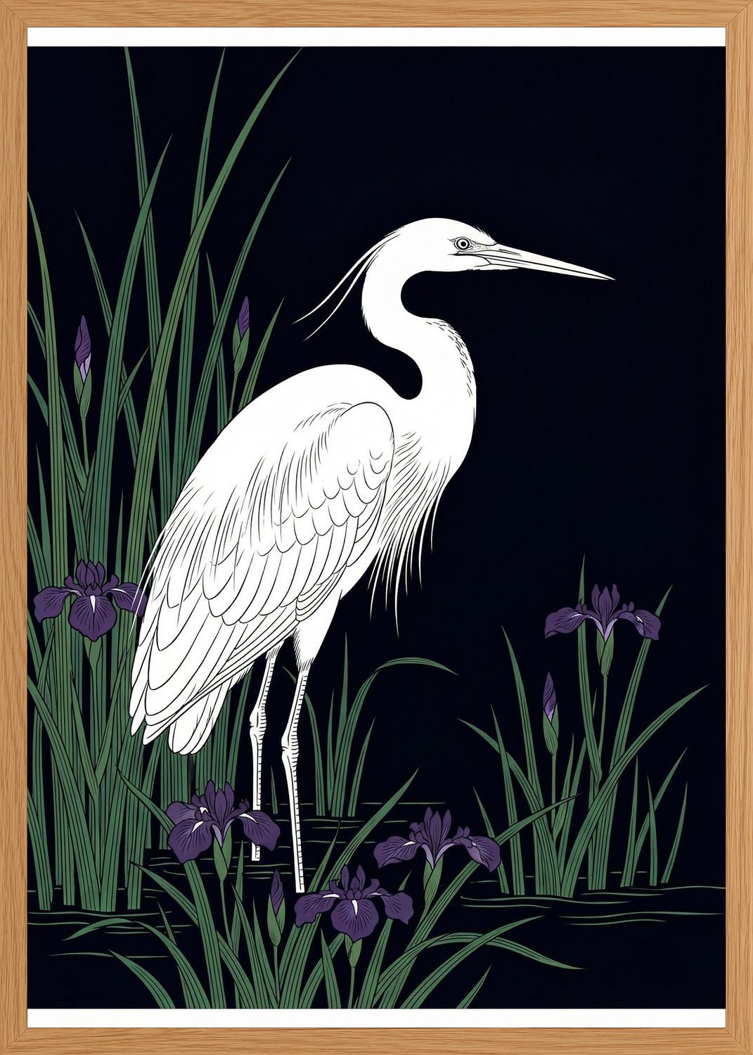Poster in oak frame