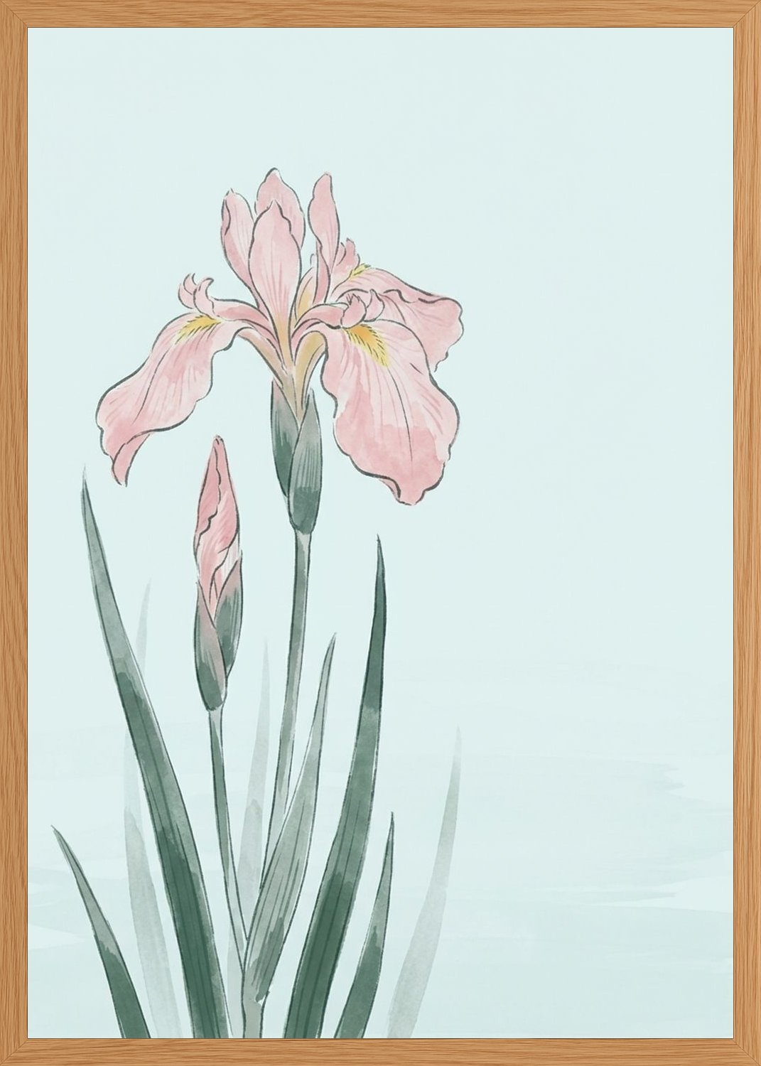 Poster in oak frame