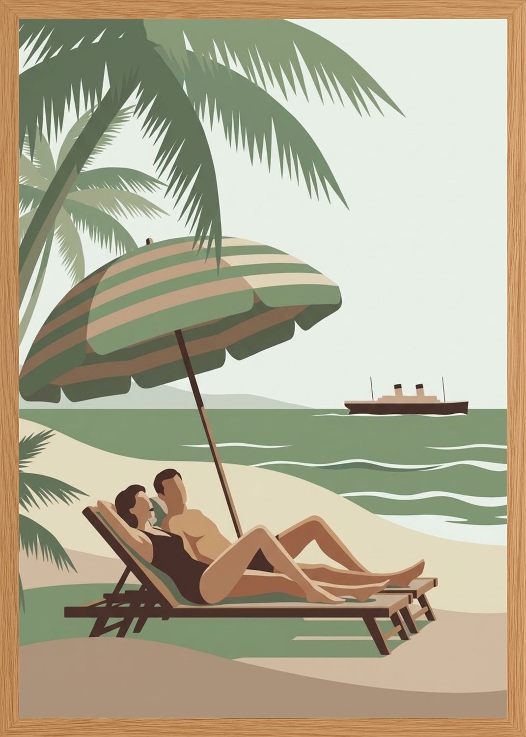 Poster in oak frame