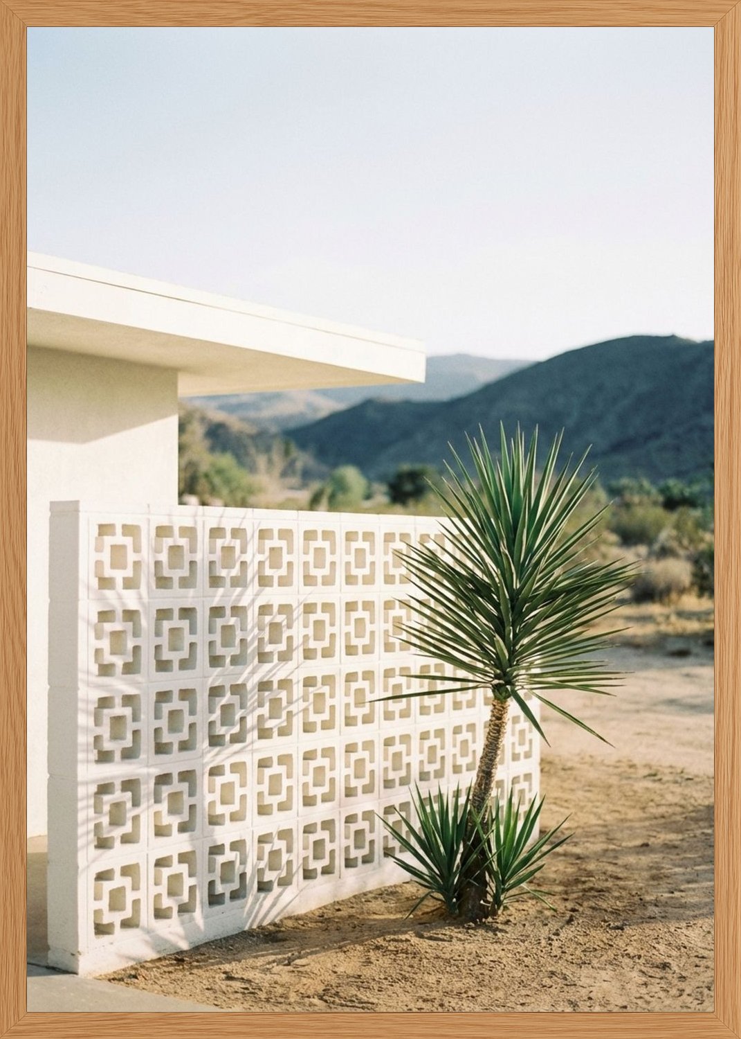 Poster in oak frame