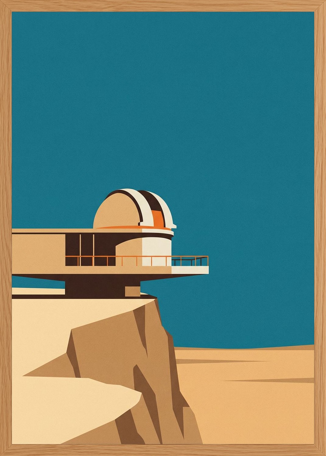 Poster in oak frame