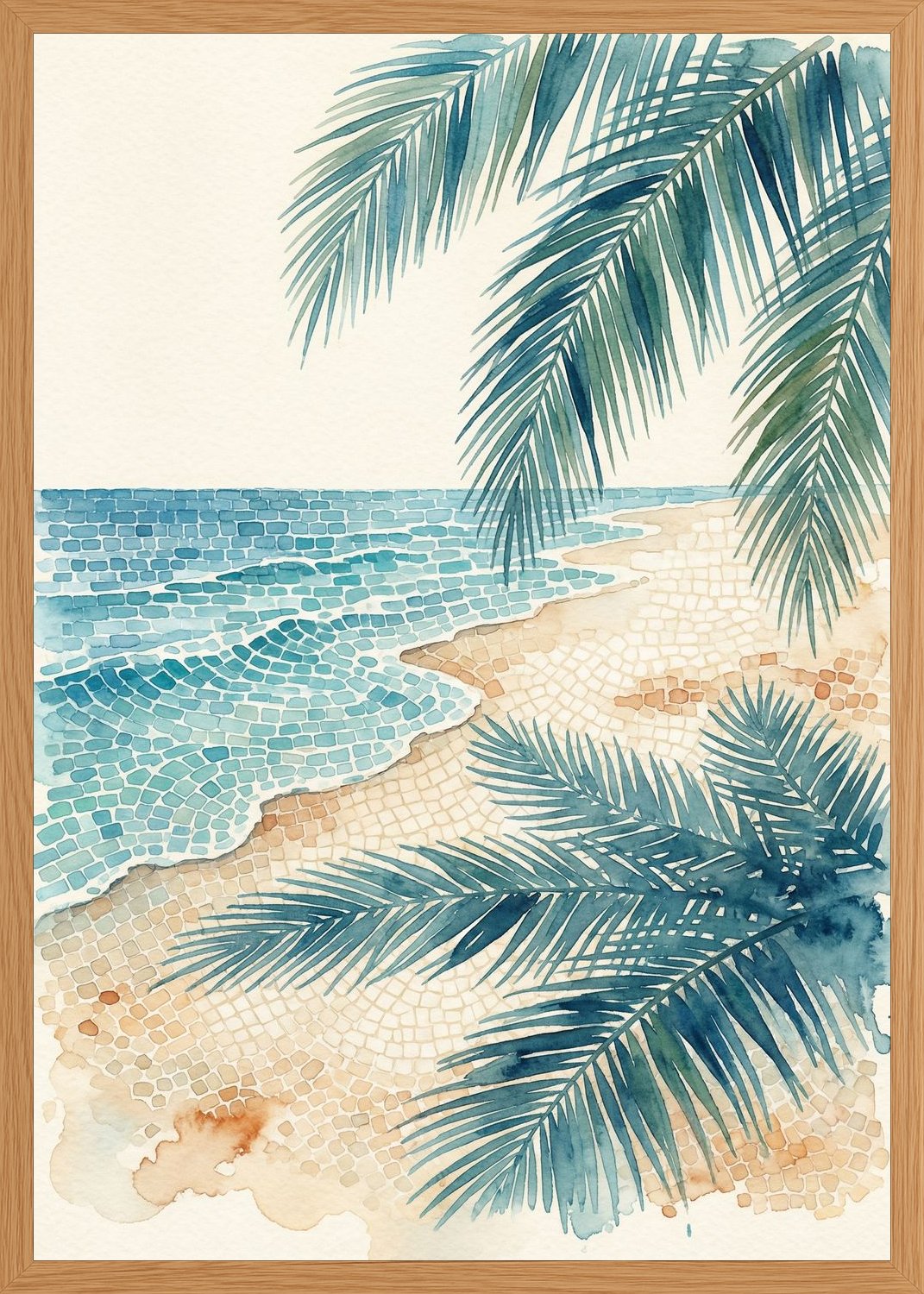 Poster in oak frame