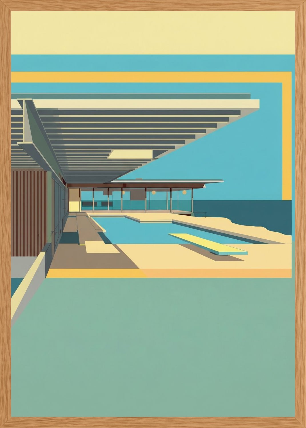 Poster in oak frame