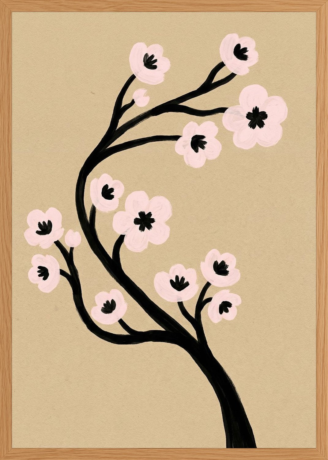 Poster in oak frame
