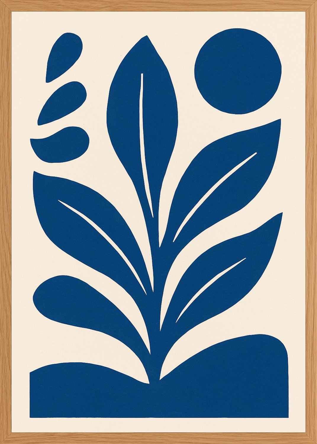 Poster in oak frame