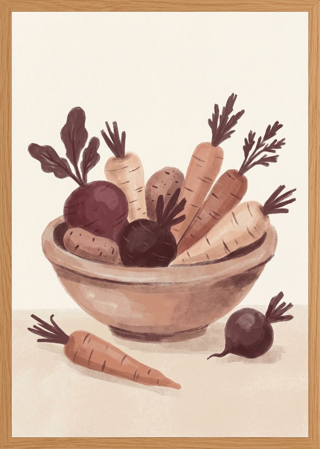 Poster in oak frame