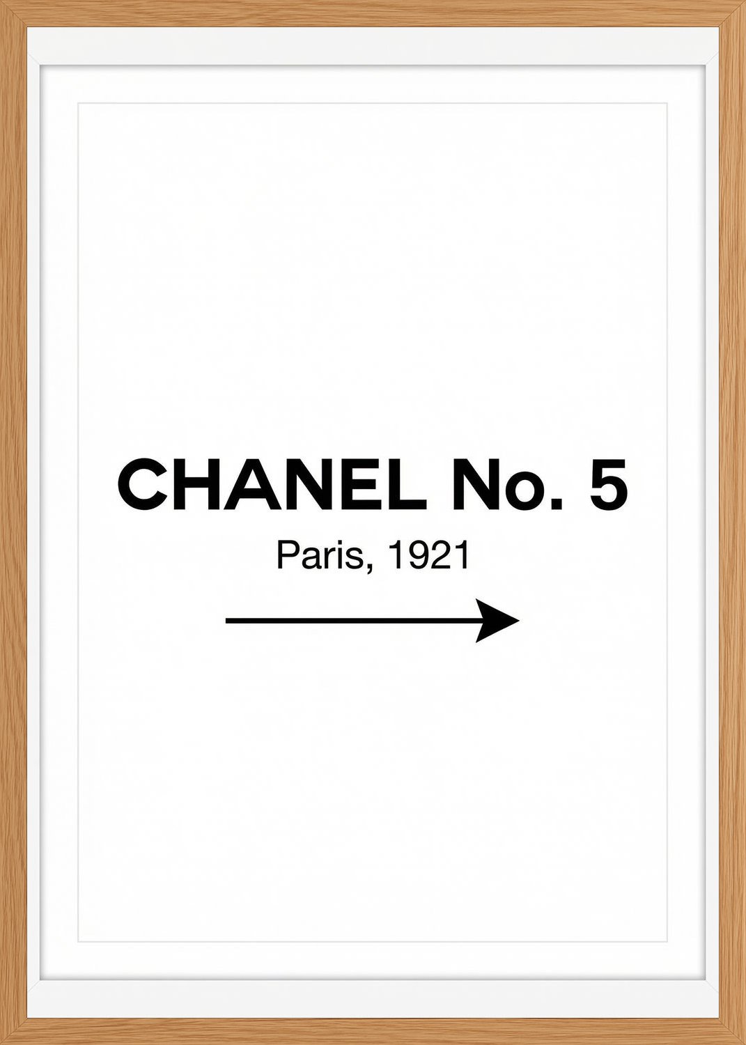 Poster in oak frame