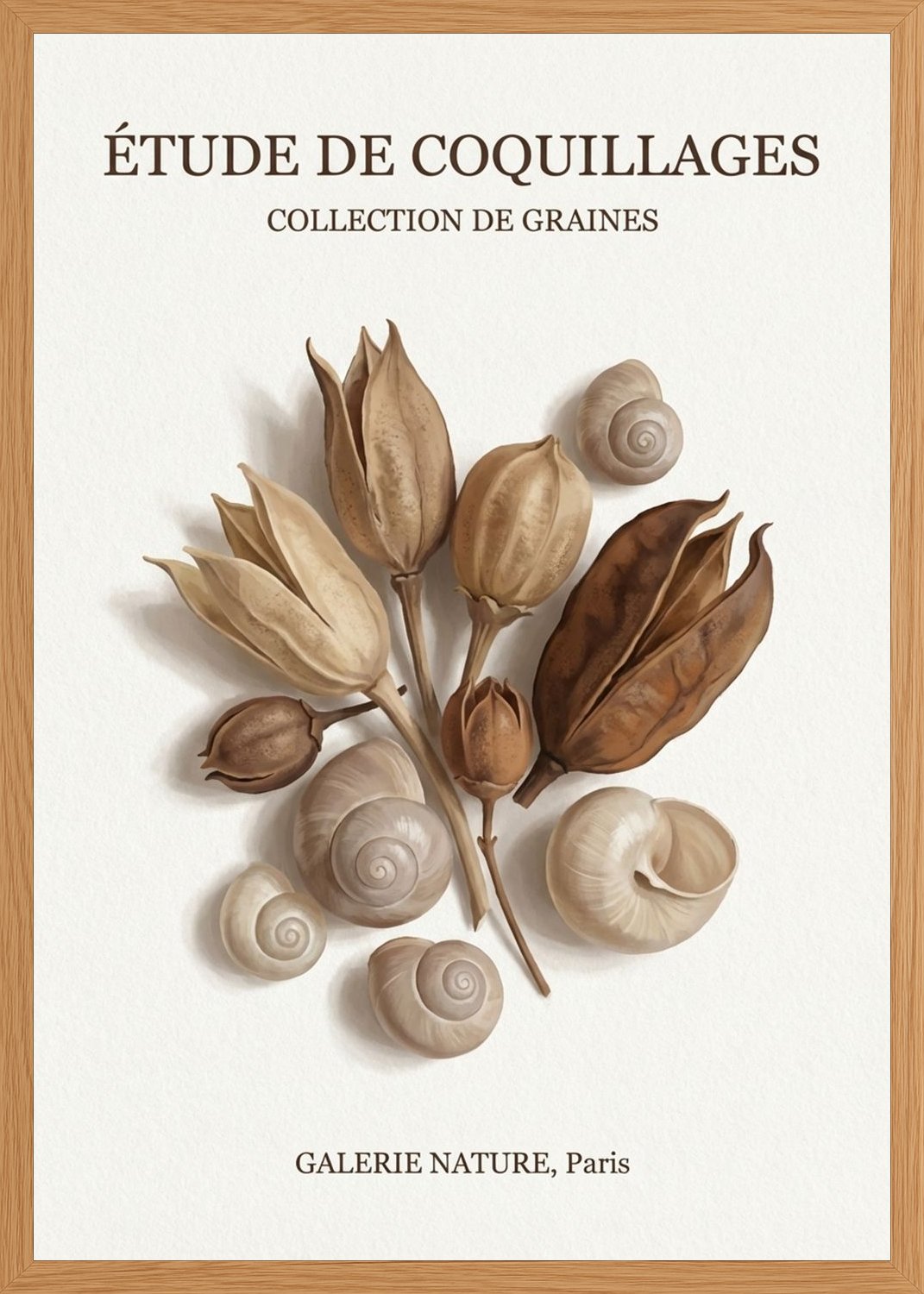 Poster in oak frame