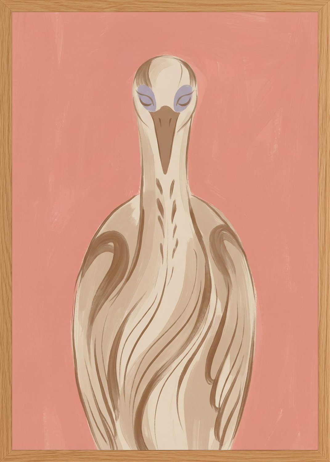 Poster in oak frame