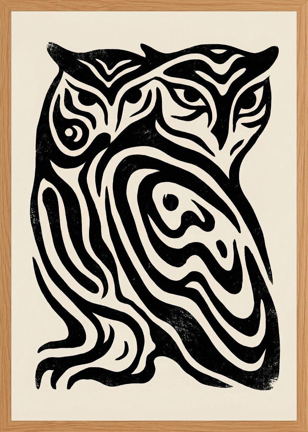 Poster in oak frame