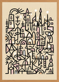 Poster in oak frame