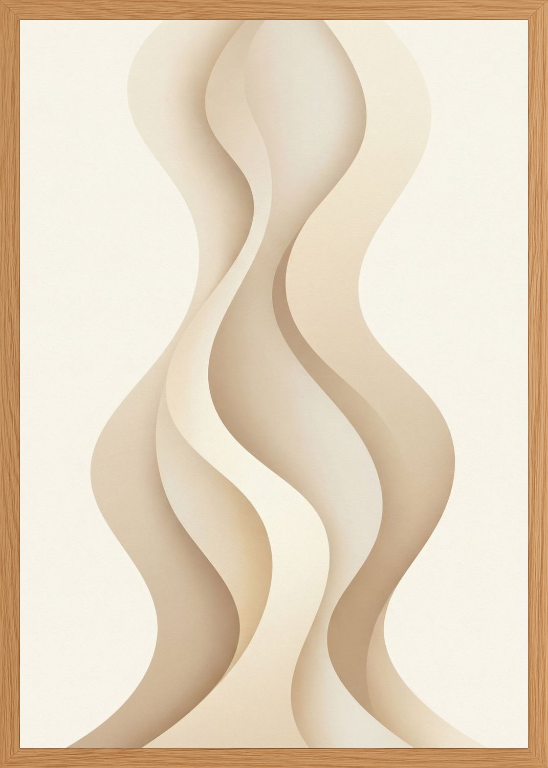 Poster in oak frame