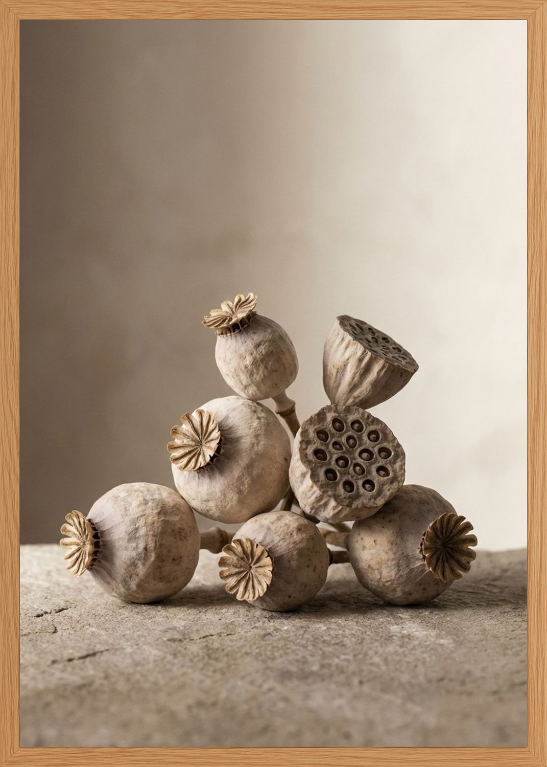 Poster in oak frame