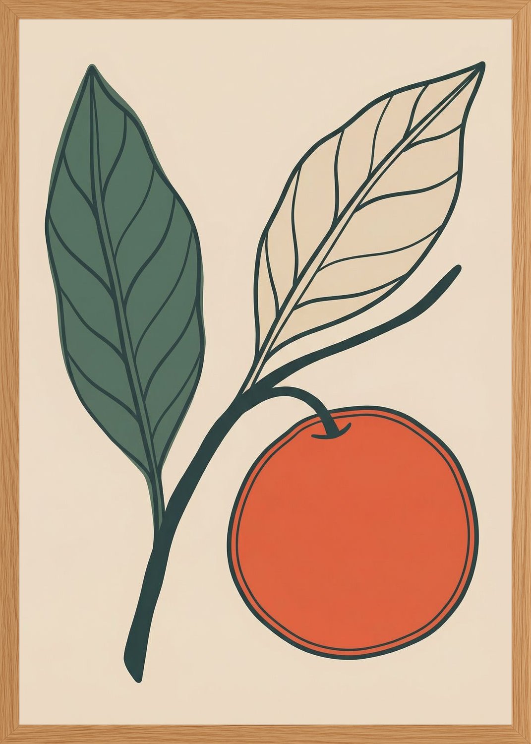 Poster in oak frame
