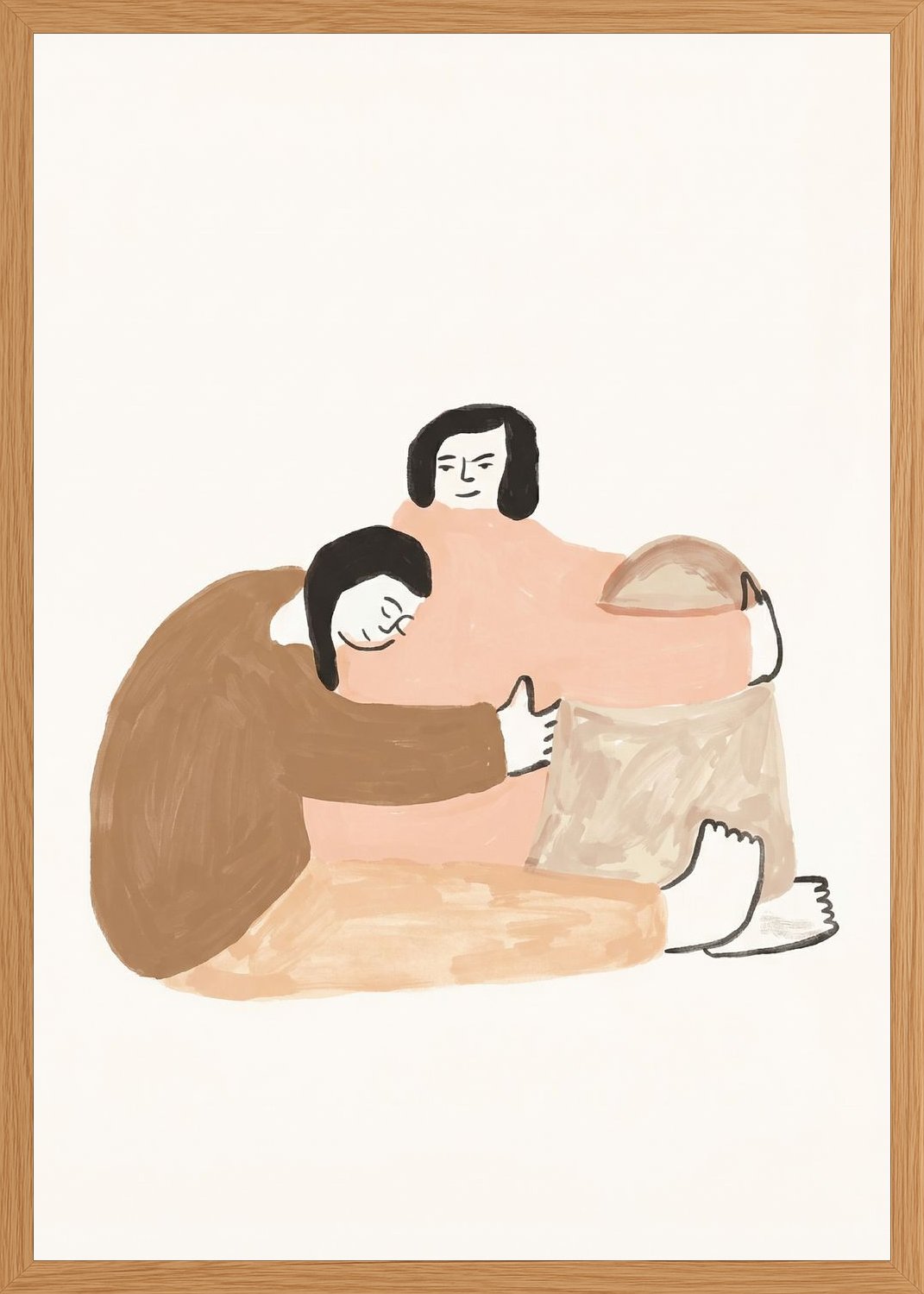 Poster in oak frame