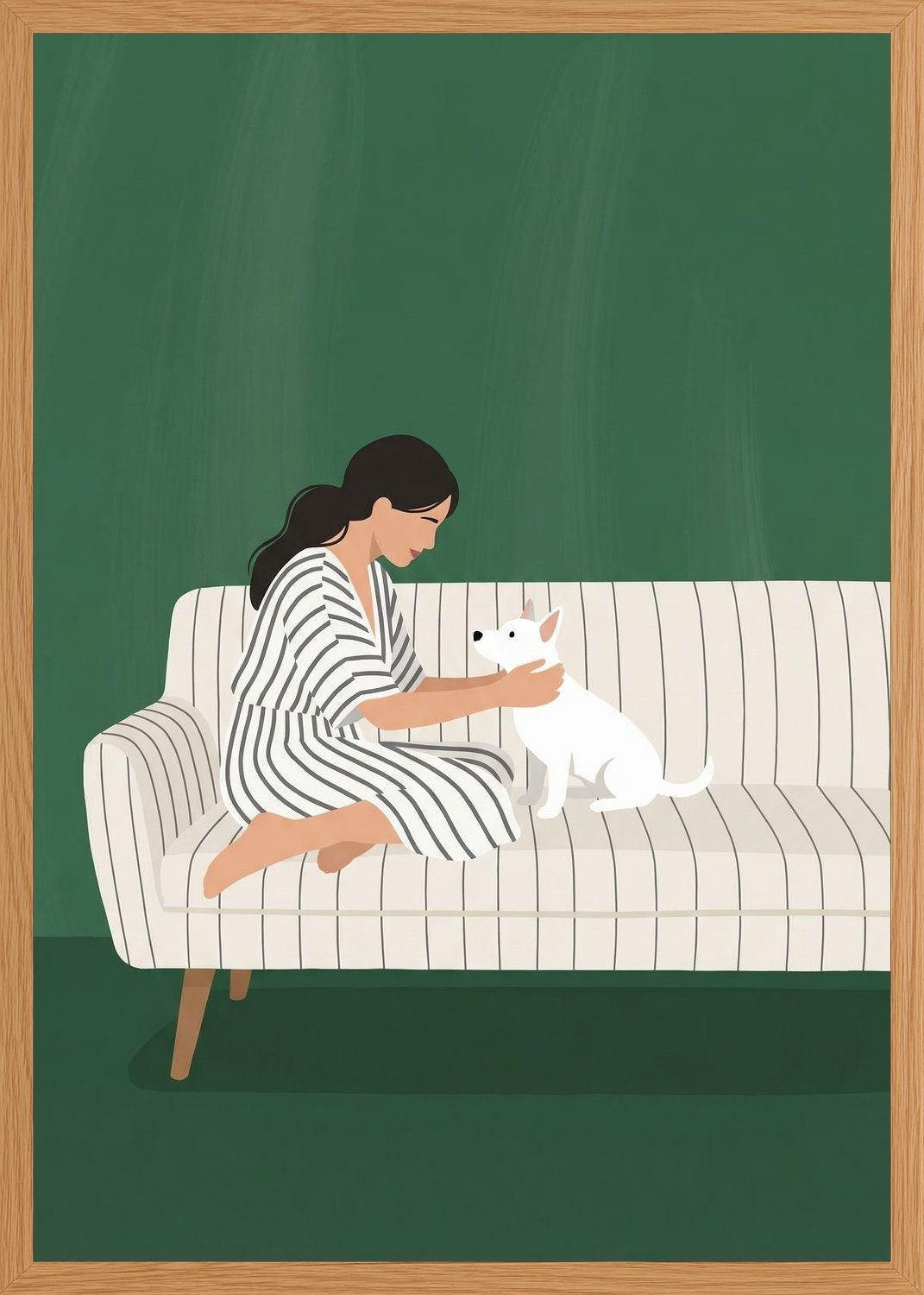 Poster in oak frame