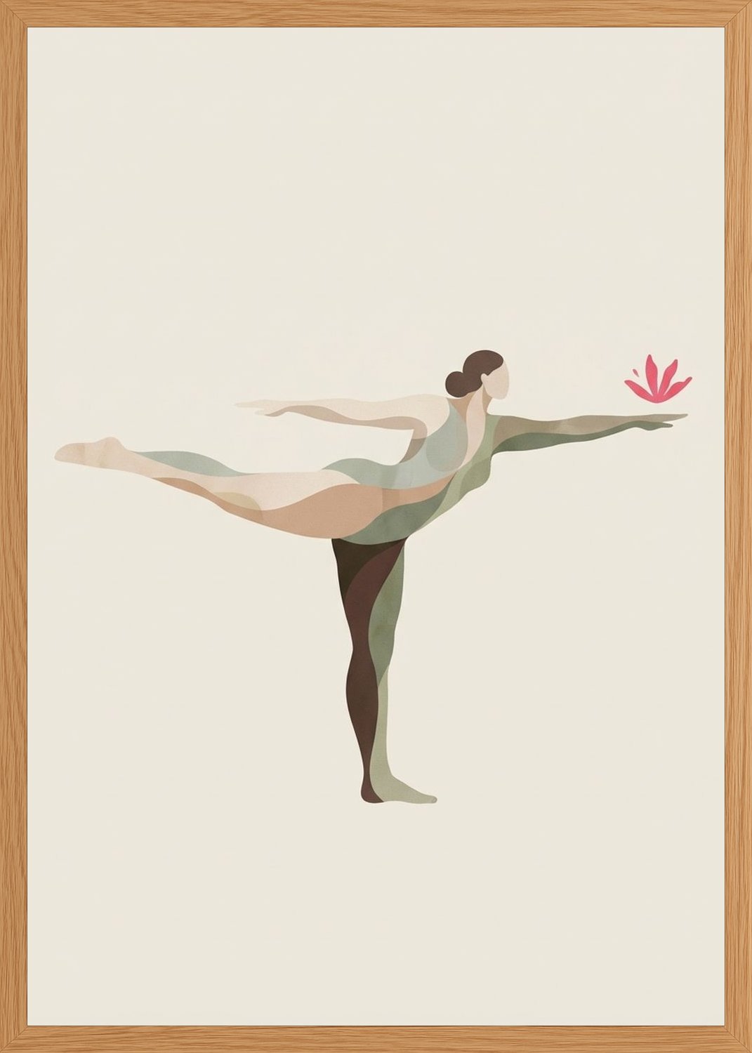 Poster in oak frame