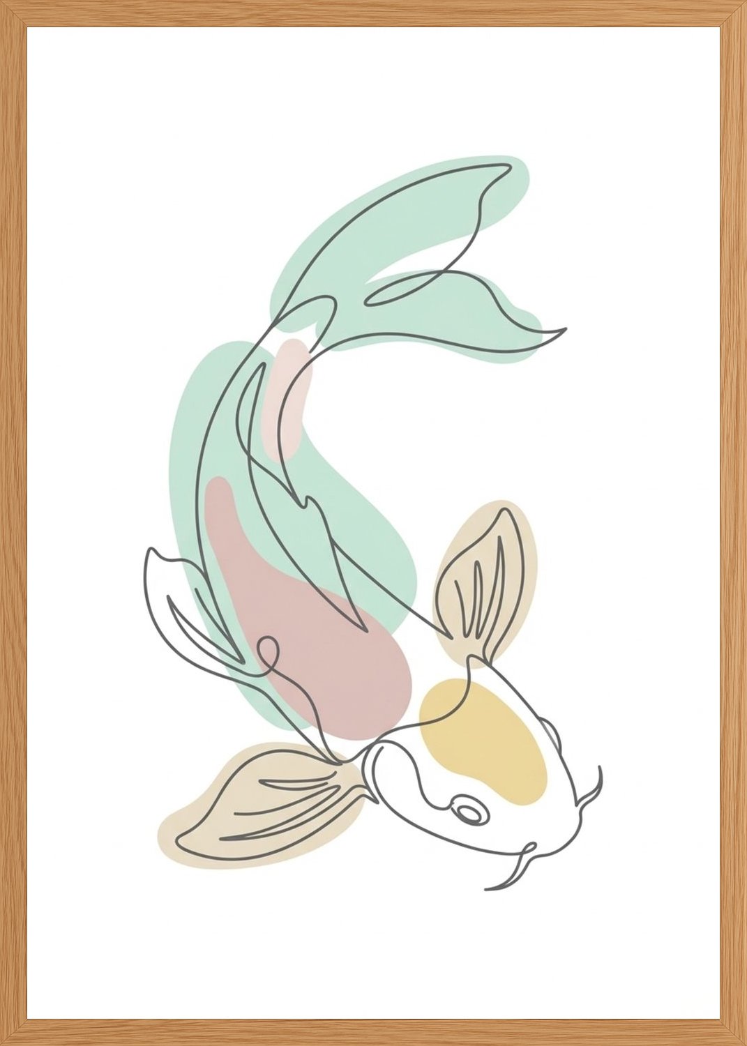 Poster in oak frame