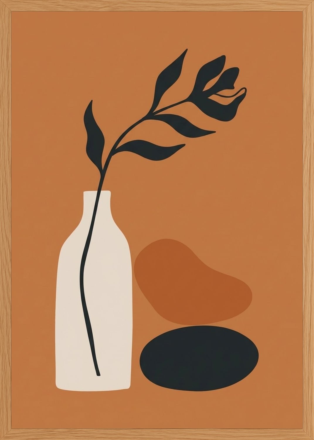 Poster in oak frame